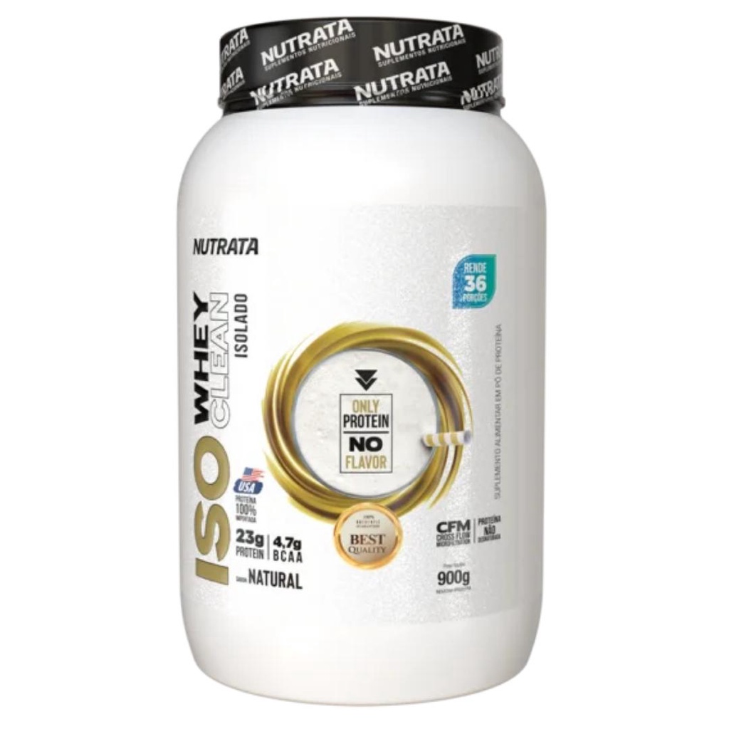 ISO Clean Whey Protein 23g de Proteina 900g Nutrata