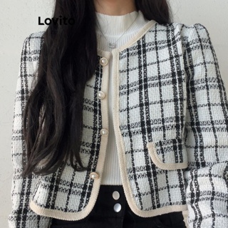 Lovito Blazer Casual Liso Colorblock Para Mulheres LNA44260