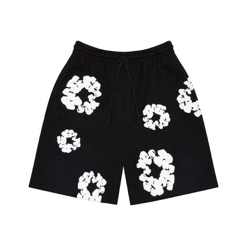 Bermuda Moletom Plus Size Ready Made Y2K Flores Streetwear Unissex ...