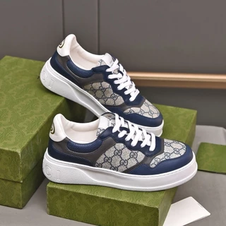G GG Homens Homens Mulheres Mesmo Estilo Tênis de Luxo Leve Tênis de Alto Valor Homens Mulheres Mesmo Estilo Clássico de Costura Sapatos de Casal Comércio Exterior