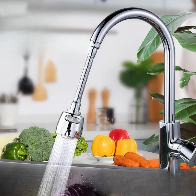 Bico Arejador Extensor Articulado Para Torneiras 360 Inox