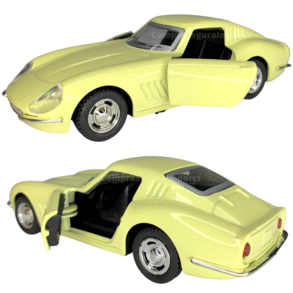 Carrinho De Ferro Miniatura Ferrari 275 GTB Abre Porta Metal