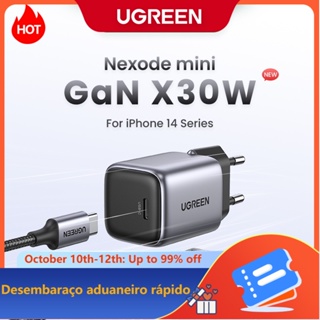 UGREEN PD 20W 30W PPS 25W GaN Carregador Rápido USB Tipo C PD3.0 QC3.0 Carregamento Para iPhone 15 14 13 11 Samsung S22 S23 Xiaomi Huawei