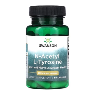 N Acetil L Tirosina 350 mg Swanson 60 cap