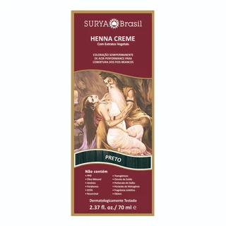 Tintura Surya Brasil Creme Henna Creme 15 Tonalidades