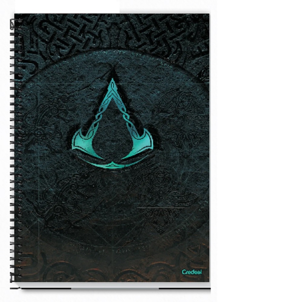 Caderno Espiral Universitário Assassins Cred 16 Matérias 256 Folhas CREDEAL
