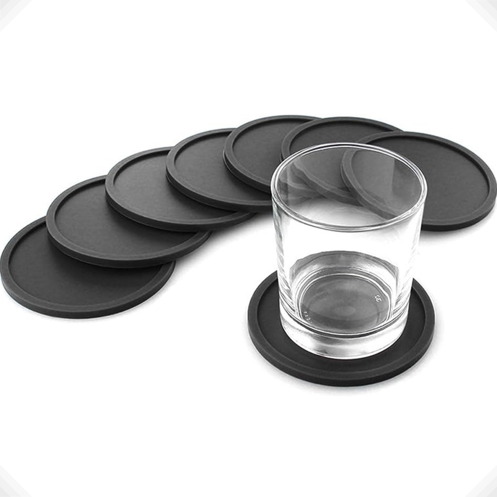 Kit De Mesa Porta Copos Em Madeira MDF Bolacha Porta Copo Kit 4 ...
