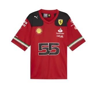 Scuderia Ferrari 2023 Team Carlos Sainz Camiseta Seca Rápida Para Homens E Crianças