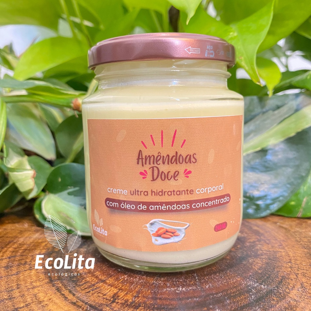 Creme Ultra hidratante corporal | Amêndoas doce | Artesanal