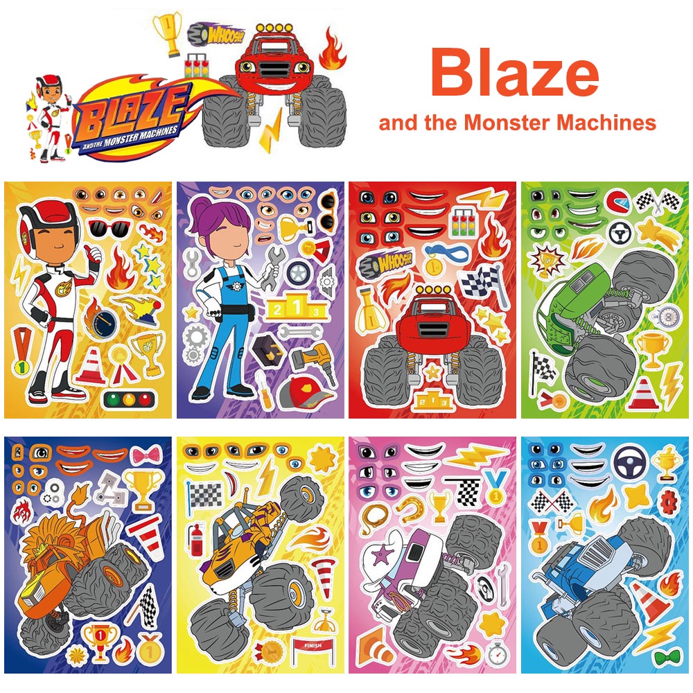 Blaze aposta uma corrida! Carros de corrida Blaze and the Monster Machines  em português 