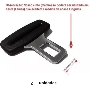 2 Linguetas Fivelas Simples Do Cinto De Segurança Universal