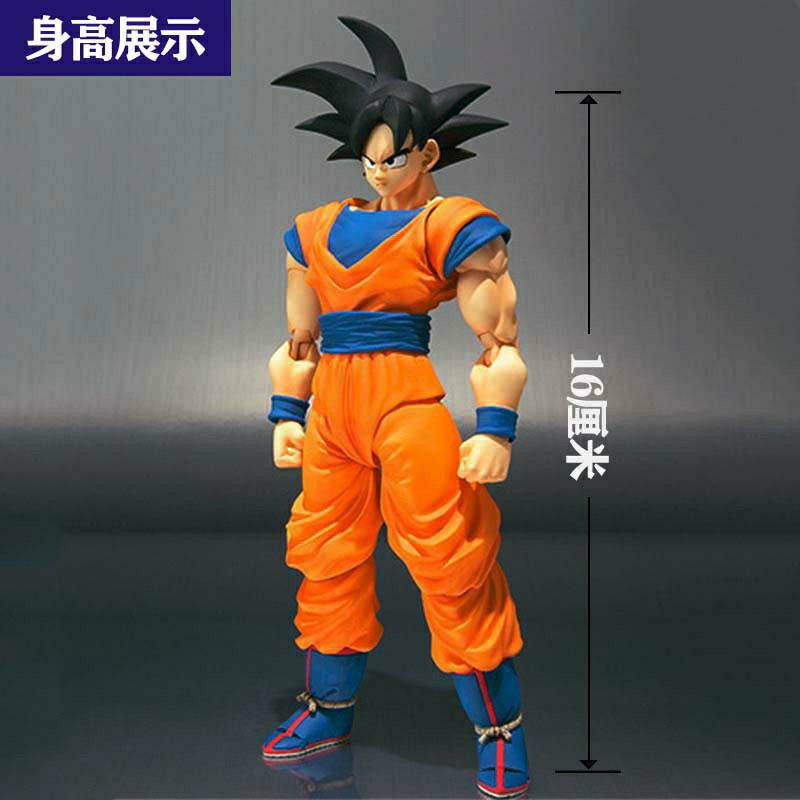 goku articulado Dragon Ball 2ª geração SHF Monkey King cabelo preto Goku  pode fazer um presente de modelo de exibição de boneca