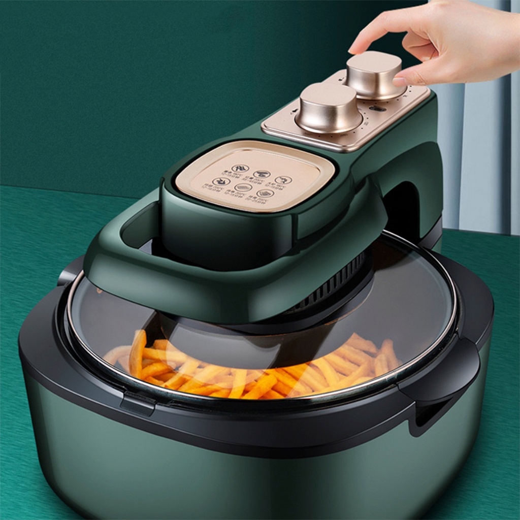 Fritadeira Elétrica Air Fryer Digital Sem Óleo 127v-220v Com Panela  Removível e Grelha Para Preparo - 220V