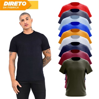 Camiseta Masculina Camisa Basica 100% Algodão Premium Malha+Grossa