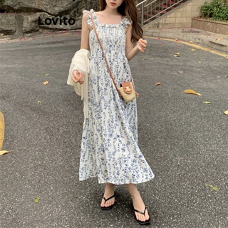 Lovito Vestido Casual Ditsy Floral Com Bata Para Mulheres LNA41107