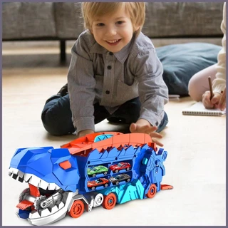 Dinossauro Brinquedos De Caminhão Transformados Dino Carros De Seguros Coloridos E Frios De Férias Carro De Pista De Presente Engraçado Único Para fitshobr