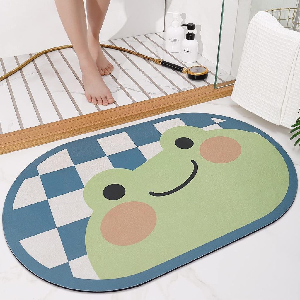 infantil Tapete de Banheiro Super Absorvente Antiderrapante Secagem Rápida Chuveiro Cozinha Varanda 38*58*4 CM