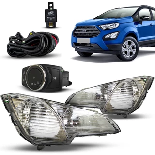 Kit Farol Aux Milha Ecosport Botao Original 2018 2019 2020