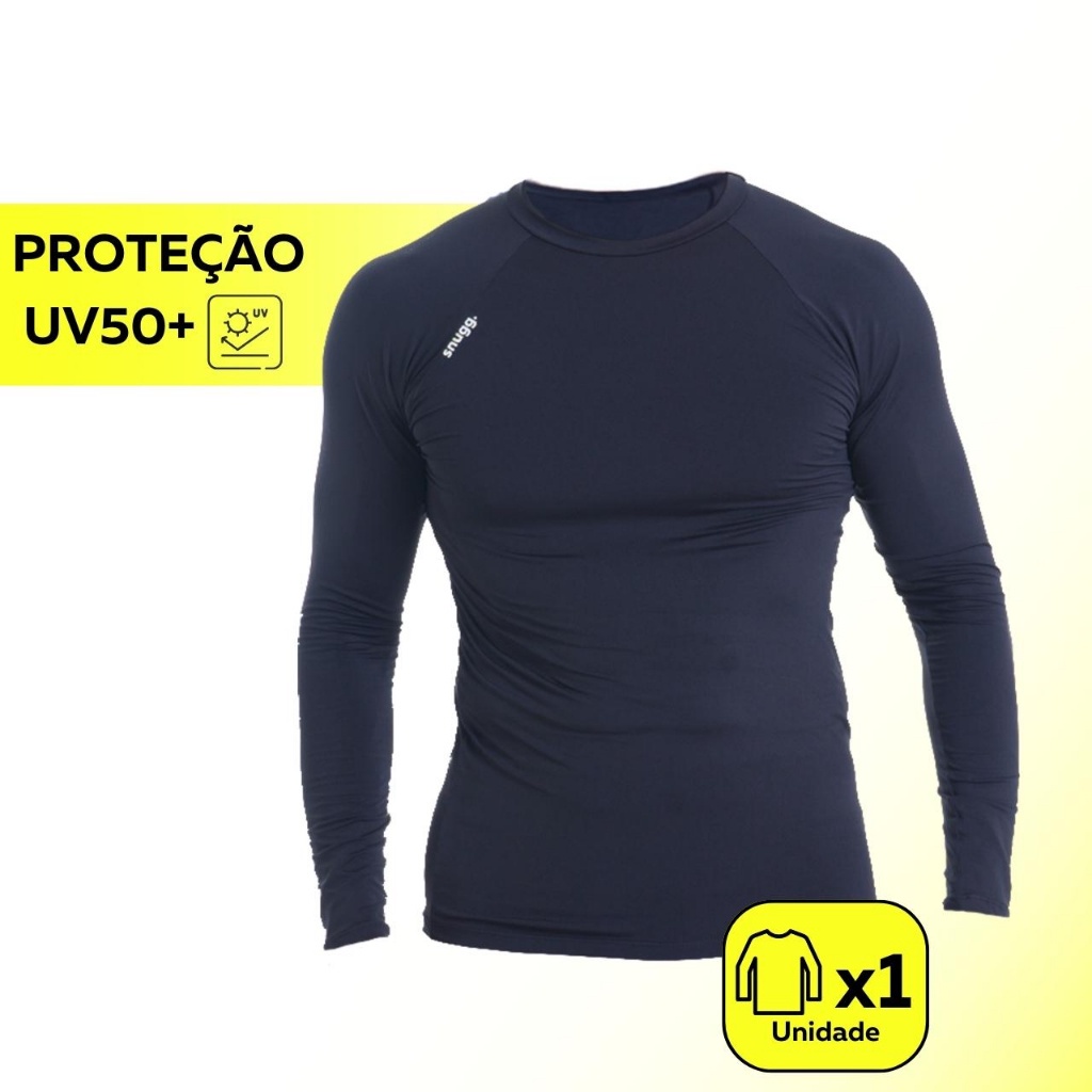 Camiseta Térmica Segunda Pele Proteção UV50+ Unissex