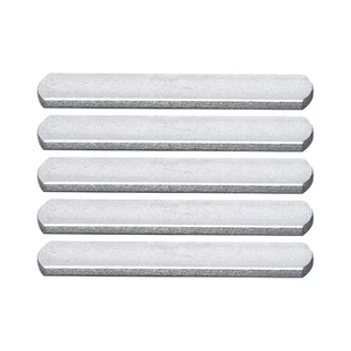5x Prata Placa De Aço Longa Ajustável Para Treinamento De Pesos Fáceis De Transportar E Colete Ponderado Durável Silver + 5pcs