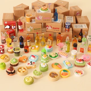 5pcs Mini Caixa Cega Expressa De Simulação De Cartoon Cute Express Food/bottle Student Gift Toy