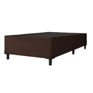 Cama Box 0,79 M Com 38cm De Altura Prince Suede Marrom