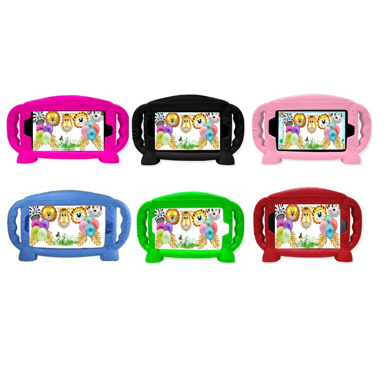 kit Capa Capinha Protetora Para Tablet Infantil 7 Polegadas Universal +Película