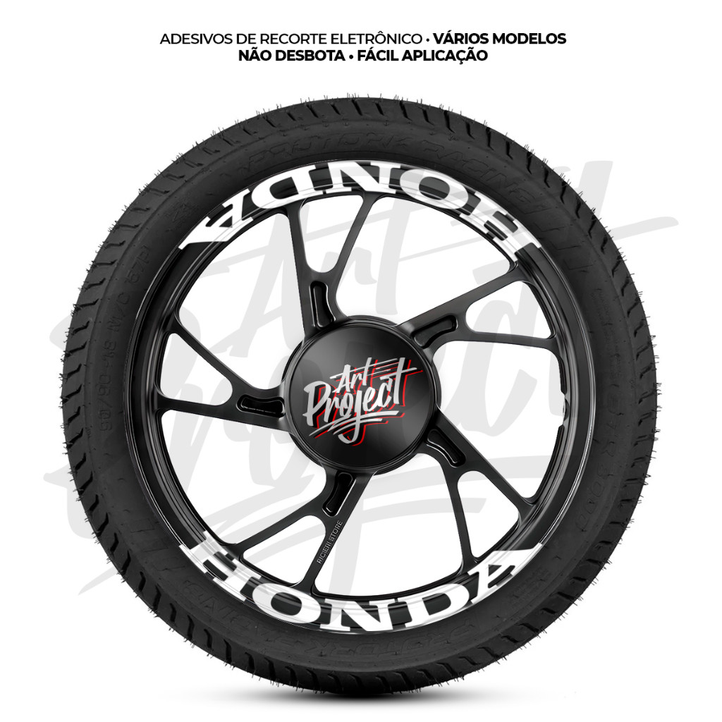 Kit 8 Adesivos HONDA para RODAS - TITAN/FAN 160 E MAIS | Shopee Brasil