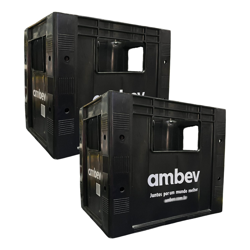Kit 2 Garrafeira Ambev Engradado Cerveja 1l P/ 12 Garrafas | Shopee Brasil