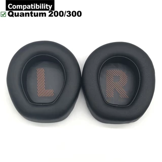 1 Par De Almofadas De Ouvido Para JBL Quantum 200 300 Q200 Q300 Fones Almofada De Esponja