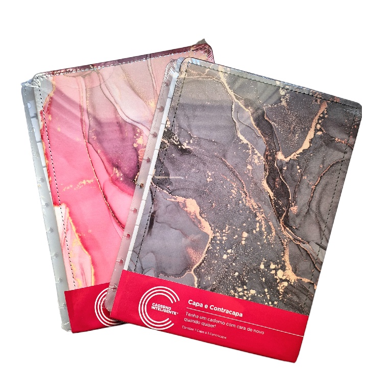 Capa e Contracapa Caderno Inteligente - Agatha ou Onyx