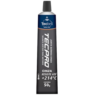 Silicone Alta Temperatura Tecpro 50g Cinza Tecbril