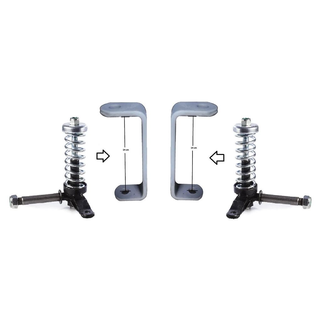 Kit Manga Ponta Eixo P/ Mini Buggy Fapinha C/ Molas Completo e colchetes