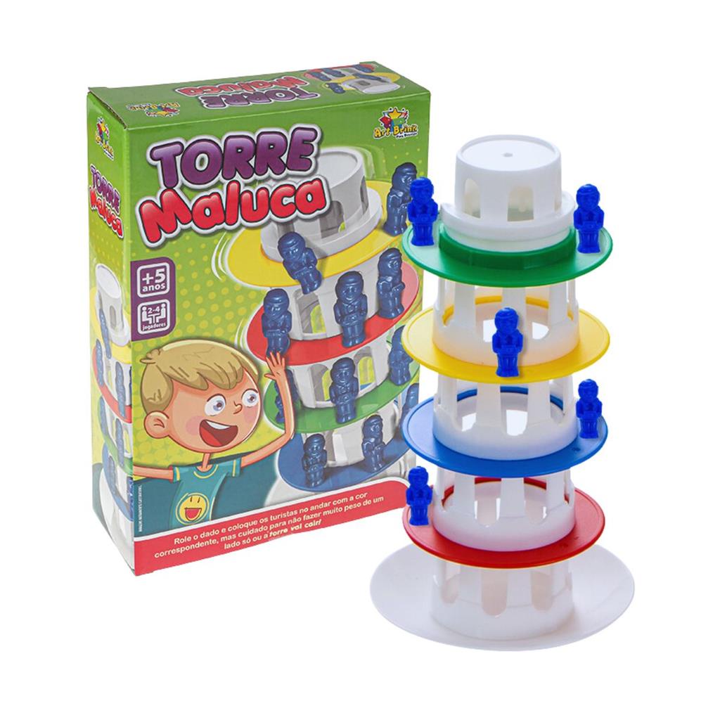 Jogo Infantil Torre Maluca Jogo Estratégia Super Divertido - Art Brink -  Brinquedos de Estratégia - Magazine Luiza