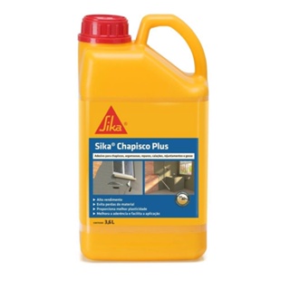 Adesivo Chapisco Plus (Argamassa, Chapisco e Gesso) 3,6L Sika.