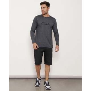 Bermuda Sarja Masculina Com Bolso Reta Preta
