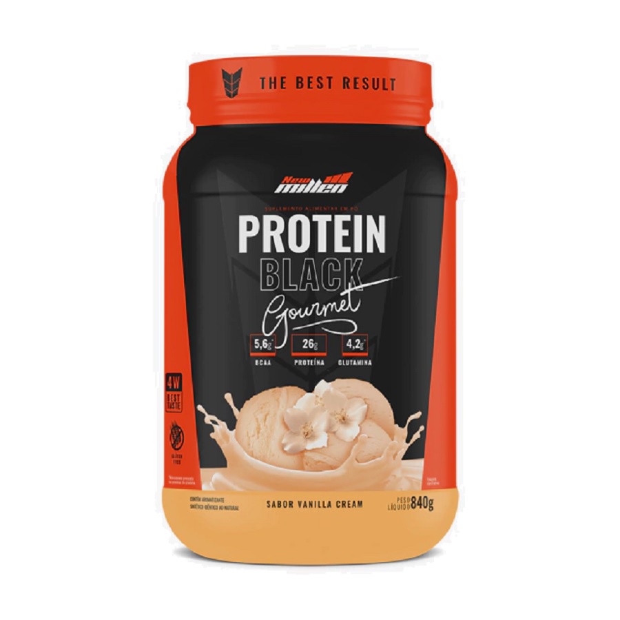 Whey 4W Protein Black Gourmet Pote 840g – New Millen