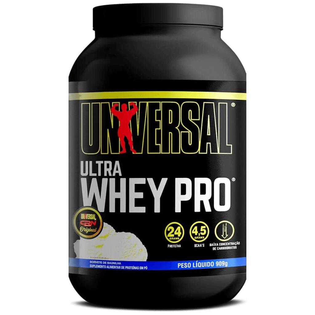 Whey Protein Pro Ultra Universal Nutriton 909g – Proteína Concentrada + Isolada + Hidrolisada