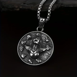 Colar De Moda Masculina Pingente Acessórios Vintage Gothic Punk Style Monster Skull Jewelry Presente Masculino