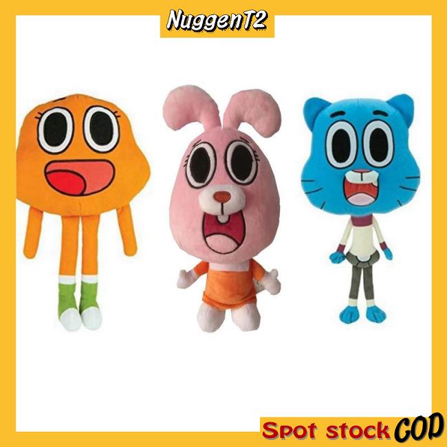 Brinquedo Boneco De Pelúcia Personagem Infantil Gumball Azul - 28