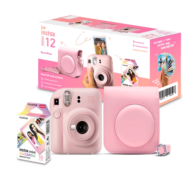 Câmera Instantânea Fujifilm Instax Mini 12 Branca Marfim - Loja