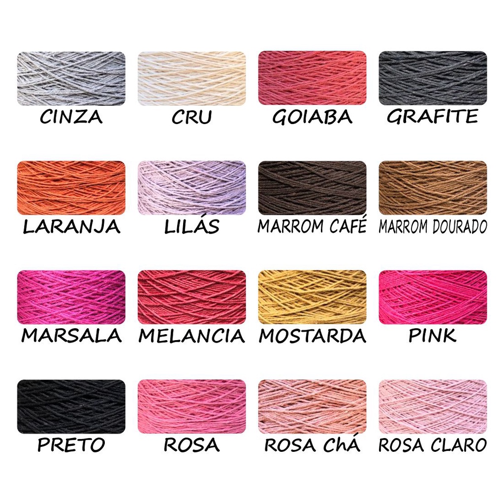 ラリホー Linha De Crochê Colorida 6 Fios 600gr Barbante Para Crochê Prial