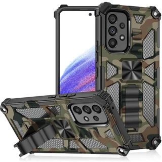 Para Samsung S23 FE S23 Ultra Plus Capinha Carro De Proteção Magnética Camuflagem De Celular Armadura Antichoque A25 A71 A52 A73 A53 Note20 PC Cobertura Queda