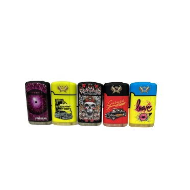 Isqueiro Maçarico Firestar Ilustrado FS-603 2RL - Cores Sortidas novos e de qualidade