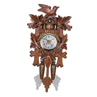 [Relógio De Cuco Padrão Parede Em Madeira Pendurado Decoração De Quarto Excelente