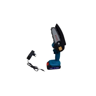 Mini Motoserra Eletrica Portátil Bateria 600w 4pol.