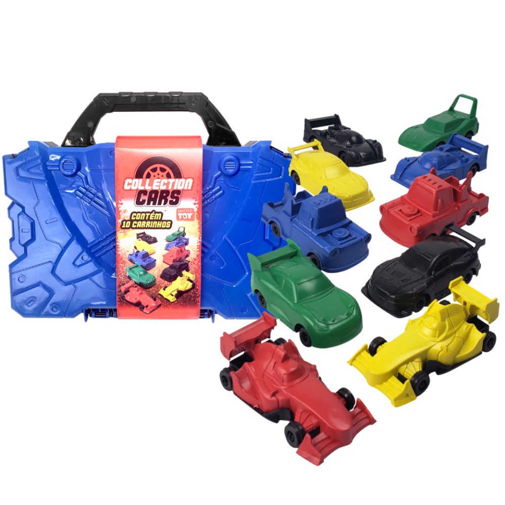 Brinquedo Maleta de Carrinhos Collection Cars com 10 Carrinhos | Shopee ...