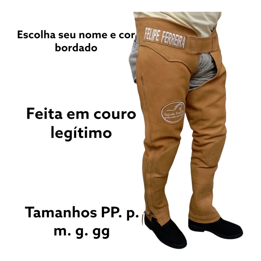 Calca perneira best sale de vaquejada