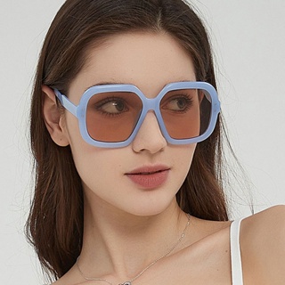 2023 Óculos De Sol Hip-hop Frog Lady Para Proteção UV Com Armações Superdimensionadas
