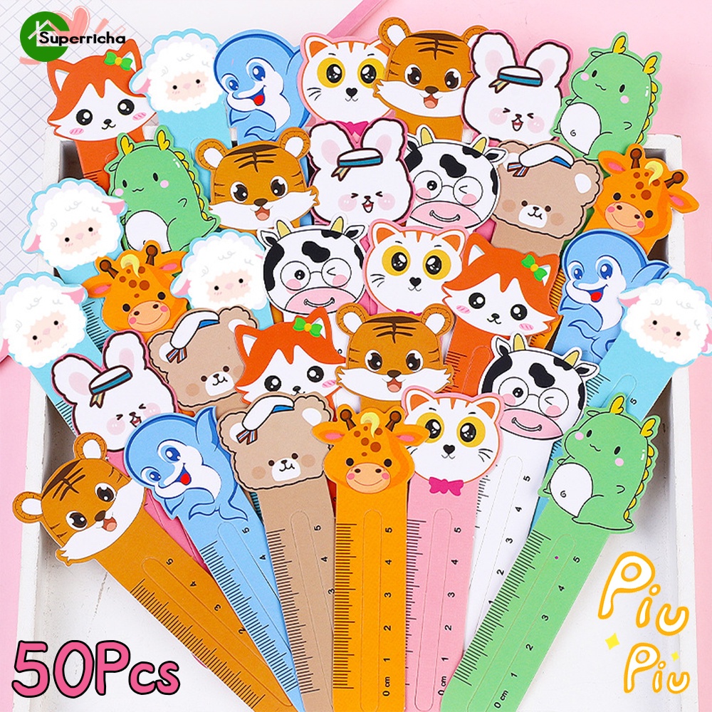 Kawaii Mini Marcador De Leitura Página Temática Bookmark/50Pcs Cartoon ...